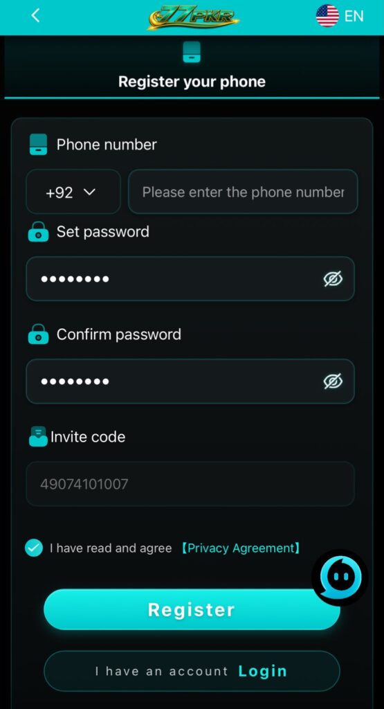 77PKR Login