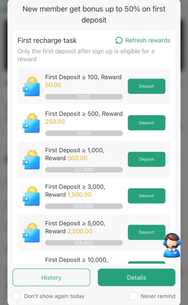 Deposit Bonuses