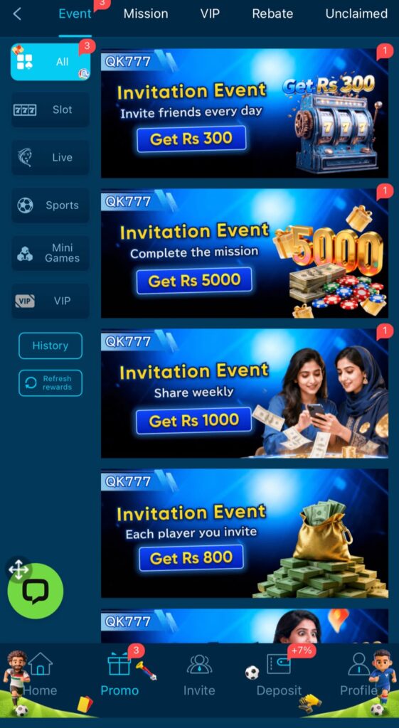 Inviatation Bonuses
