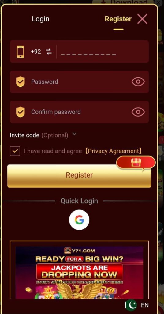 Y71 Registration