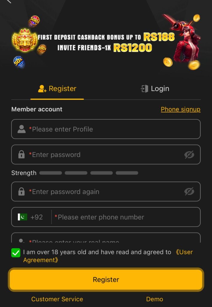 188PKR Registration